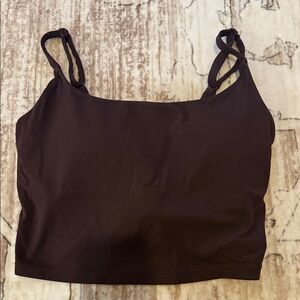 Vitality Cloud II Brown Crop Top